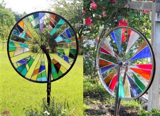 Idées recycler des roues de vélo Idées recycler des roues de vélo