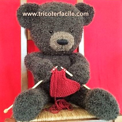 Tricoter un ours peluche, modèles et tuto