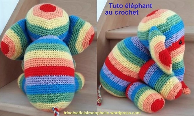 Faire un éléphant au crochet, tutos et modèles