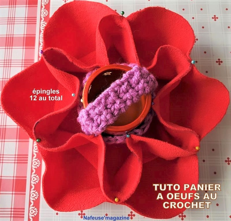 Faire un panier à oeufs en laine crochetée Faire un panier à oeufs en laine crochetée