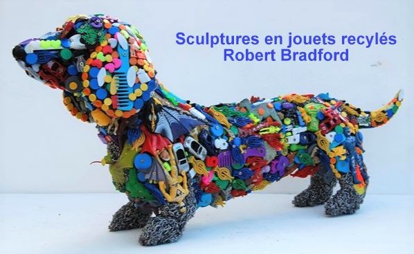 Sculptures recyclées de Robert Bradford..