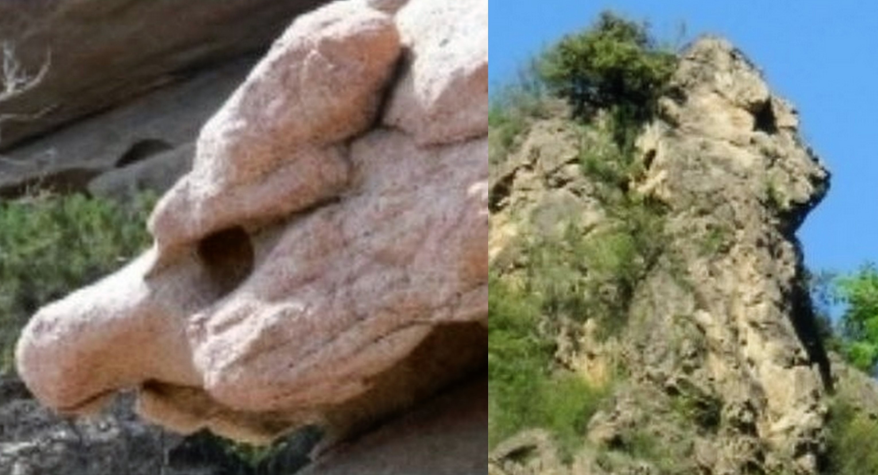 Un rocher gargouille et un rocher sphinx...whaou !