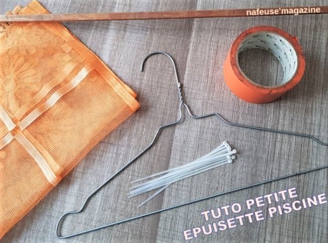 Tutoriel faire une épuisette pour filtrer l'eau de piscine