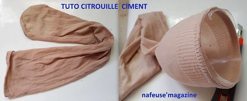 Tutoriel citrouille en ciment