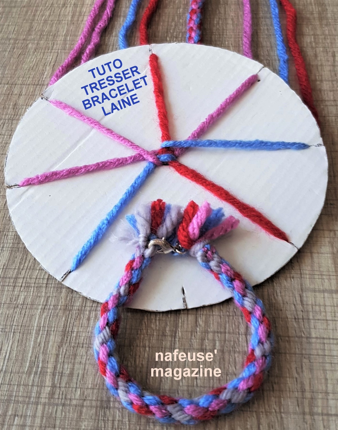 TUTO tresser un bracelet en laine