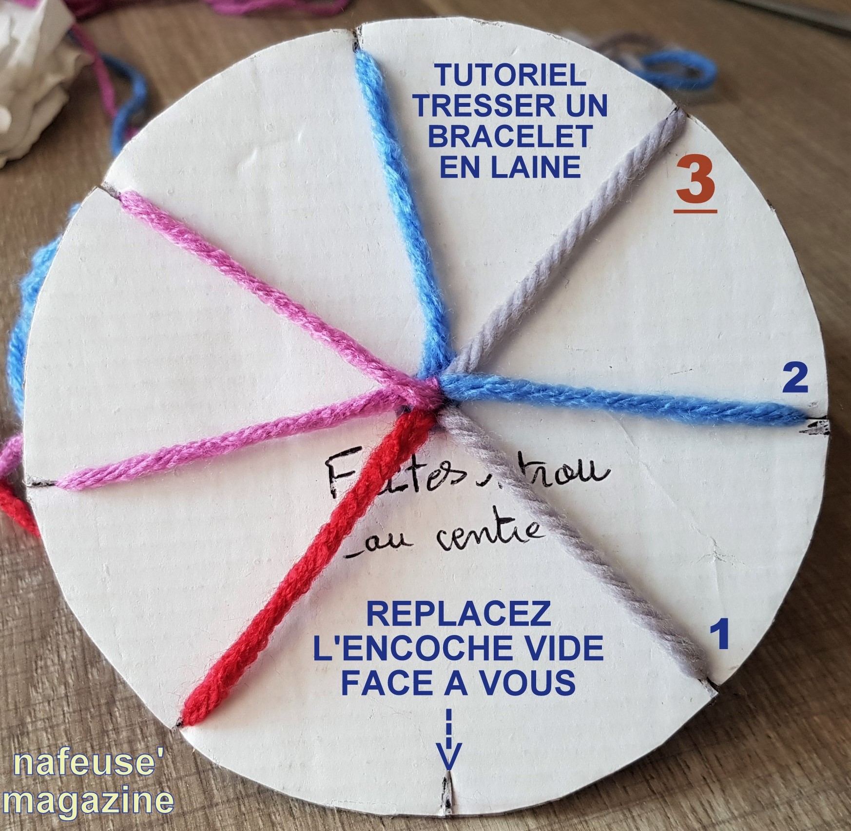 TUTO tresser un bracelet en laine TUTO tresser un bracelet en laine