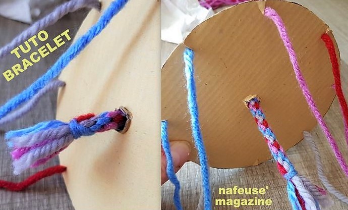 TUTO tresser un bracelet en laine