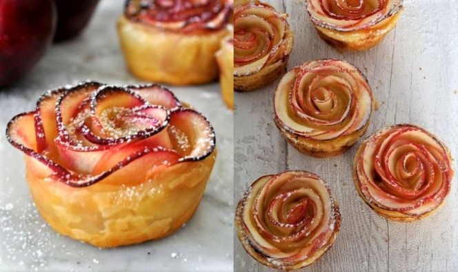 Recettes Tarte aux pommes "bouquet de roses" ! Recettes Tarte aux pommes "bouquet de roses" !