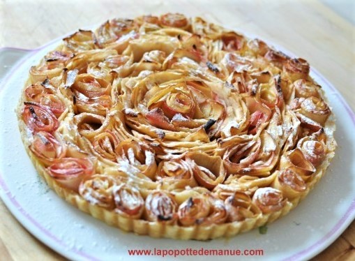 Recettes Tarte aux pommes "bouquet de roses" ! Recettes Tarte aux pommes "bouquet de roses" !
