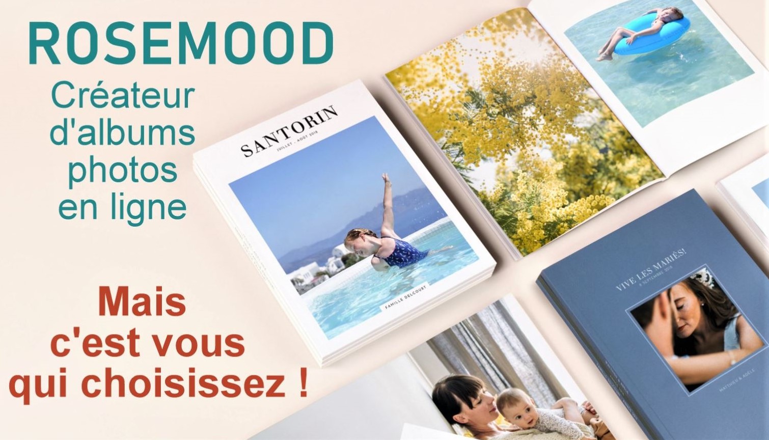 Album photo : créer un livre photo personnalisé en ligne - Rosemood