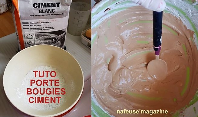 TUTO porte bougies en ciment