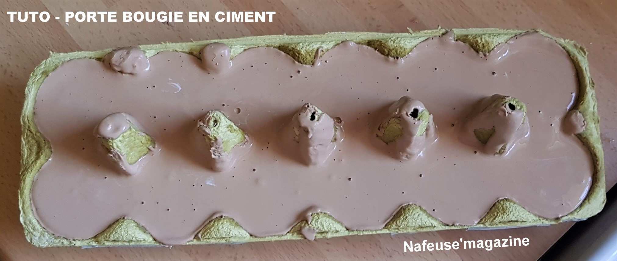 TUTO porte bougies en ciment