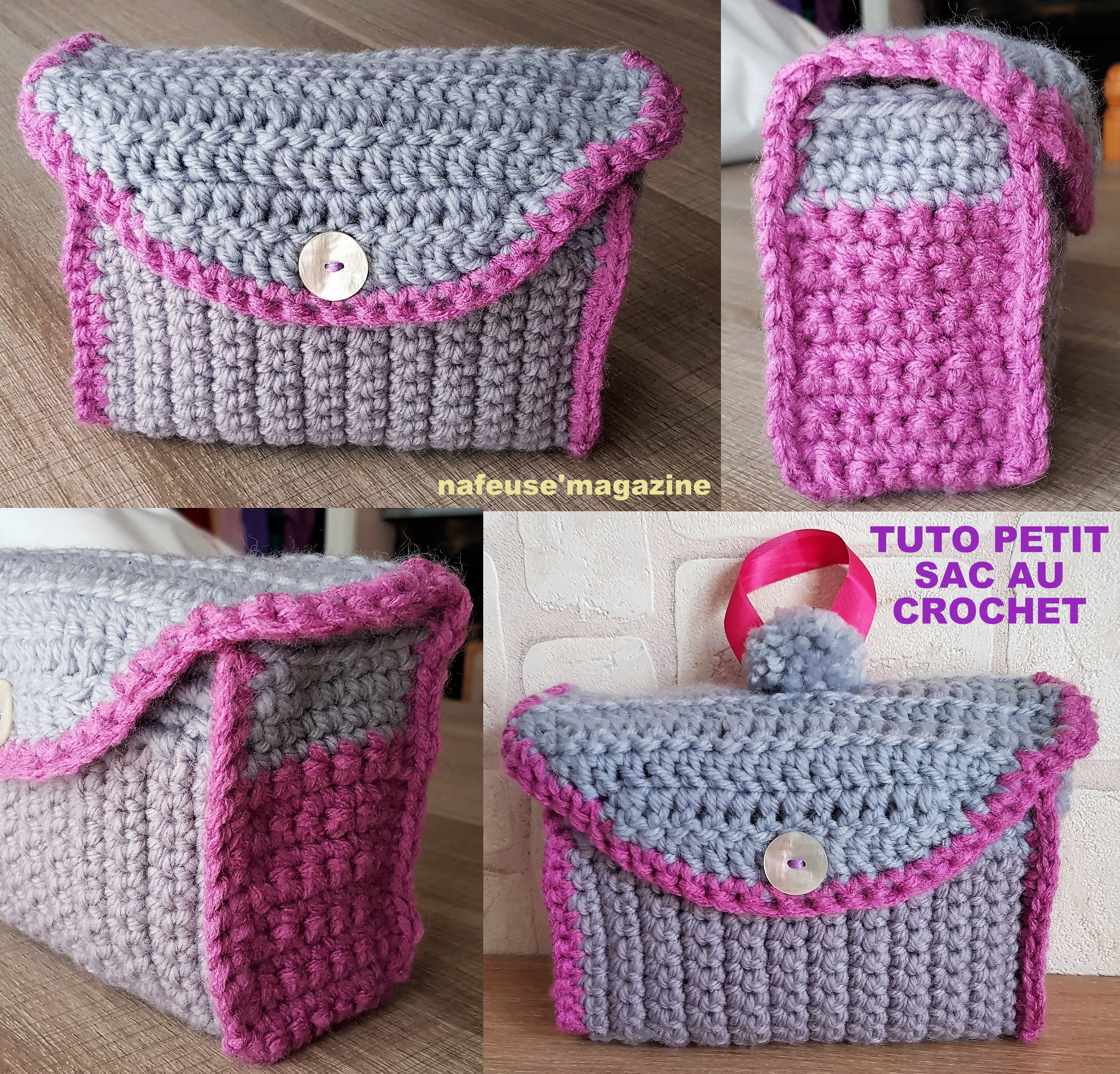 Comment crocheter une trousse de maquillage simplement - un modèle facile  pour les débutants !, Comment crocheter une trousse de maquillage  simplement - un modèle facile pour les débutants !