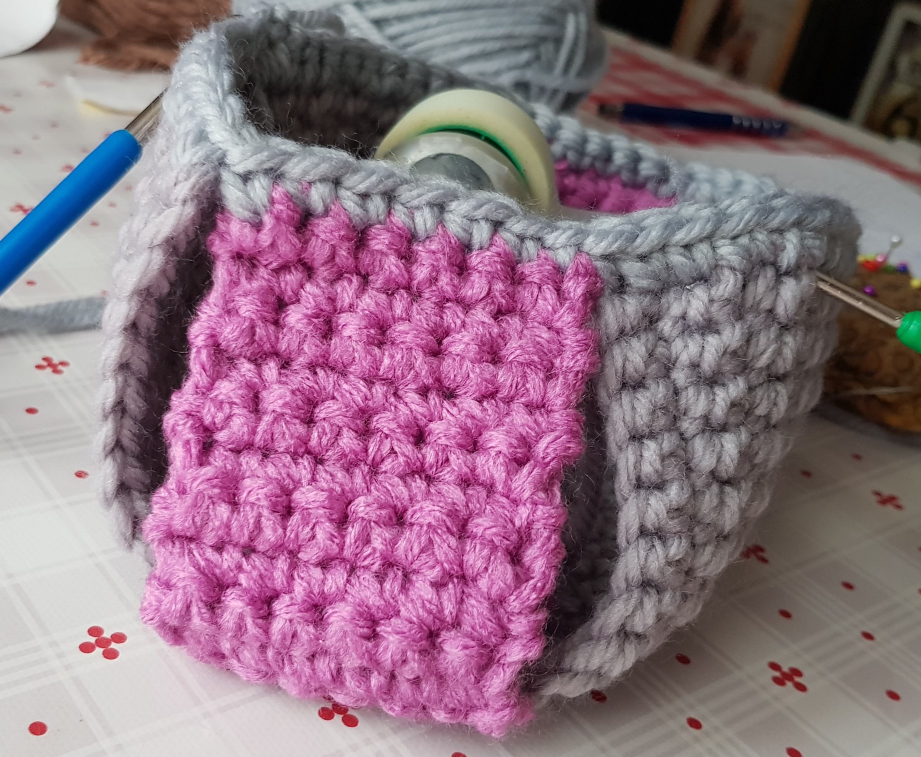 Tutoriel sac trousse maquillage au crochet