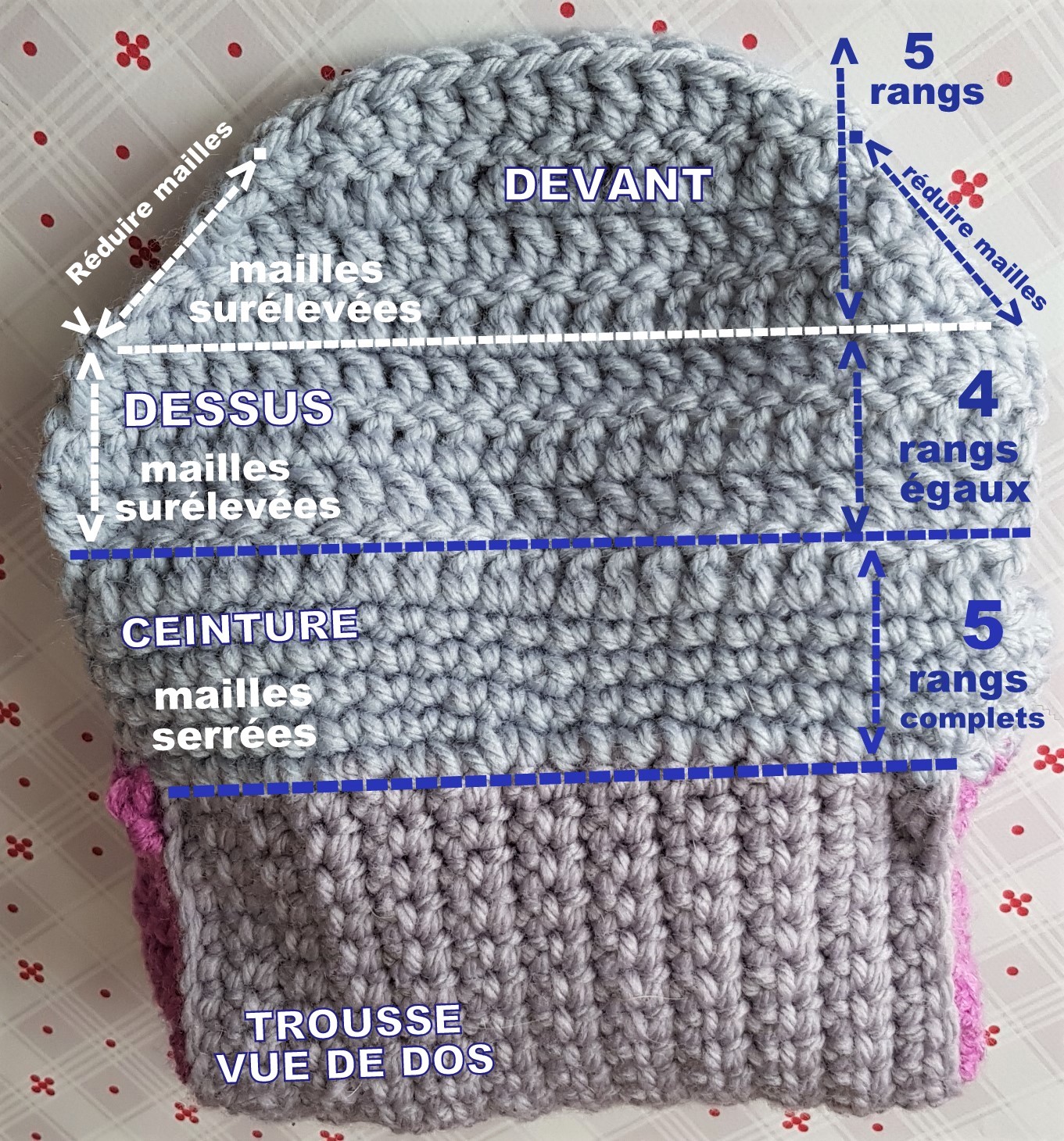 Tutoriel sac trousse maquillage au crochet