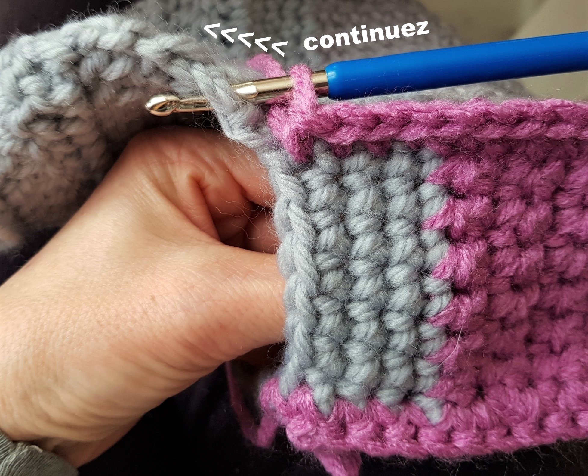 Tutoriel sac trousse maquillage au crochet