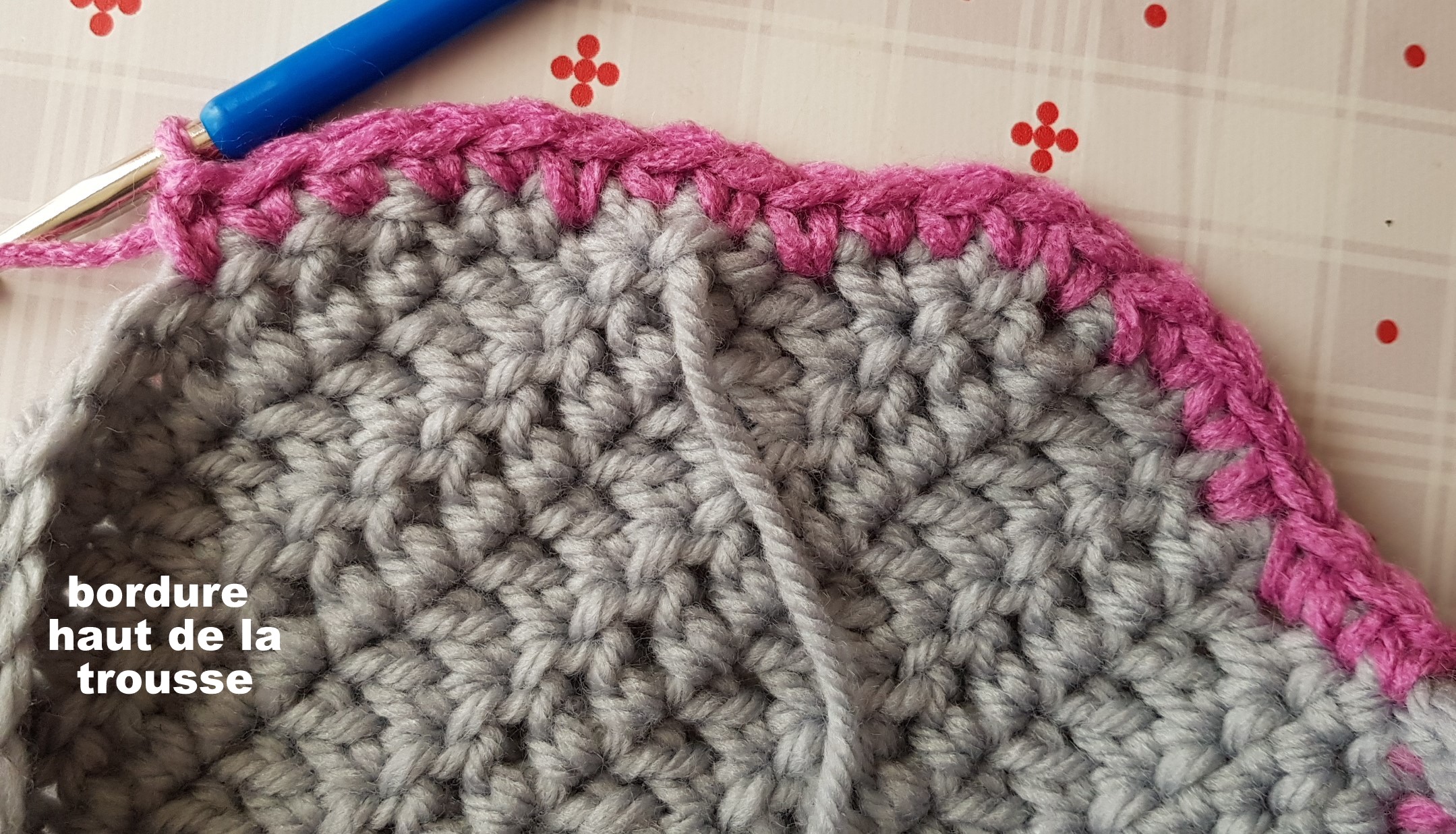 Tutoriel sac trousse maquillage au crochet