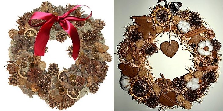Plusieurs tutos pour faire une couronne de Noël !