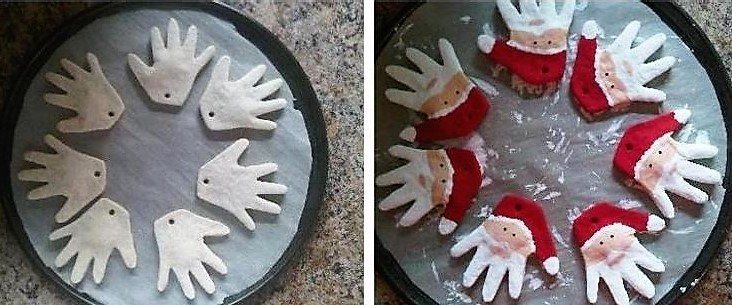 Faire un Père Noël en pâte à sel