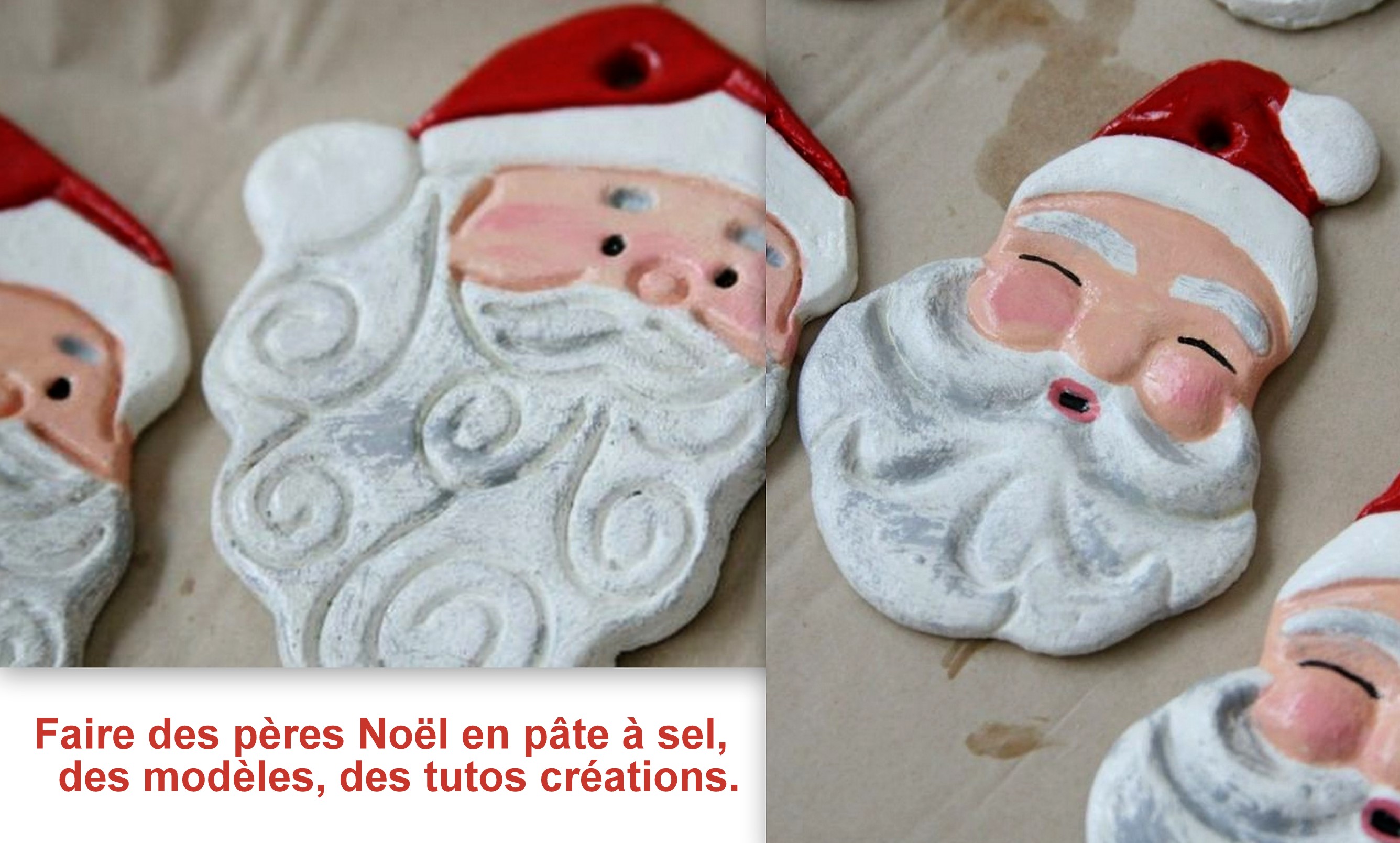 Faire un Père Noël en pâte à sel !