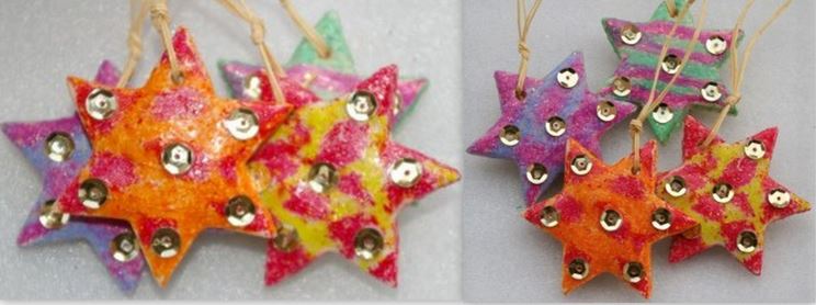 Faire une étoile de Noël en pâte à sel !