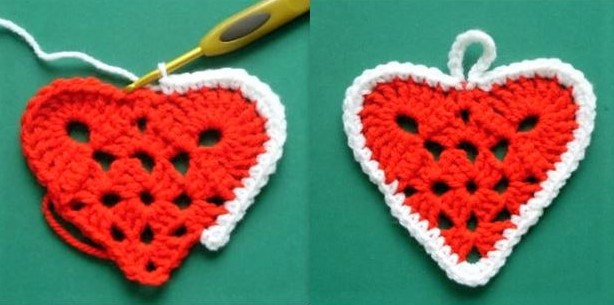 Faire des coeurs au crochet, les tutos