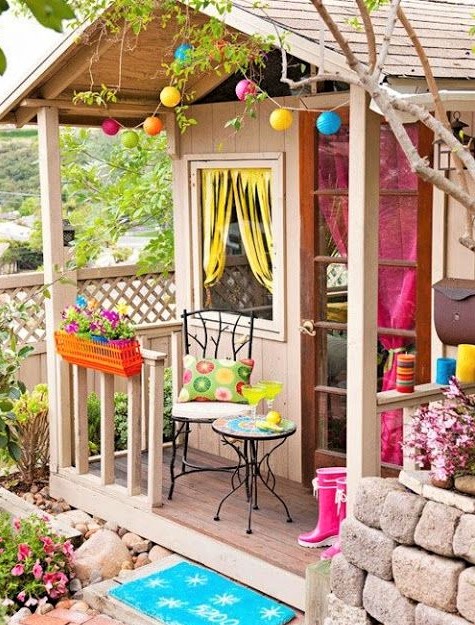 Jolies cabanes de jardin