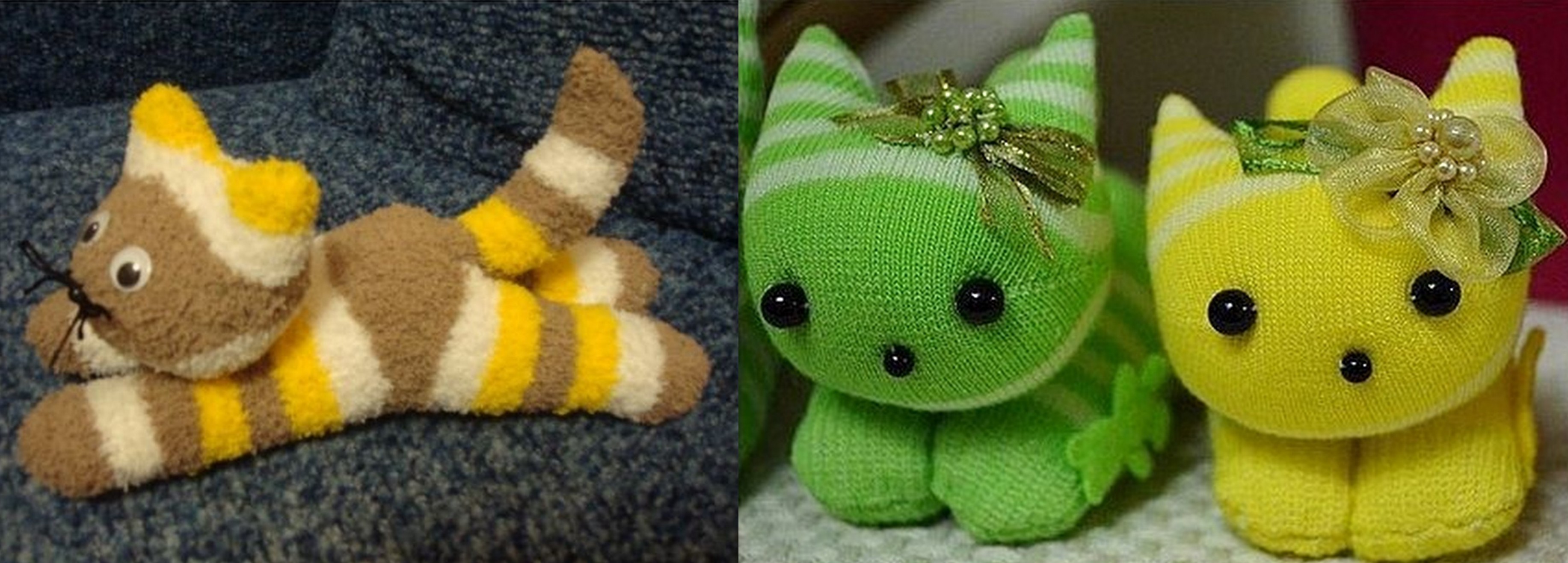 Quoi faire de nos vieilles chaussettes, les tutos créations