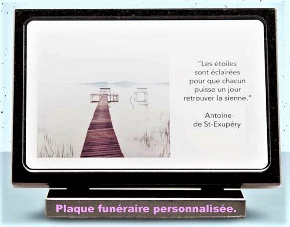 La plaque funéraire personnalisée, pour un dernier hommage