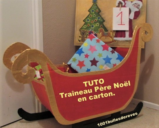 TUTOS traîneaux du père Noël en carton