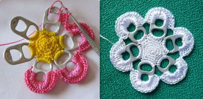 Faire de jolies fleurs à base de récup !