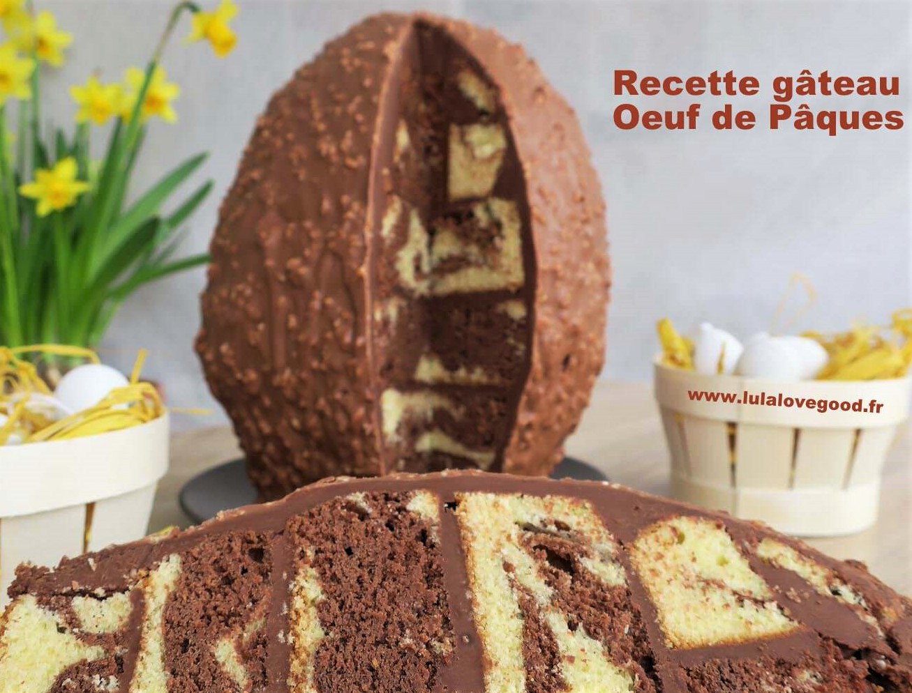 Faire un gâteau en forme d'oeuf de Pâques