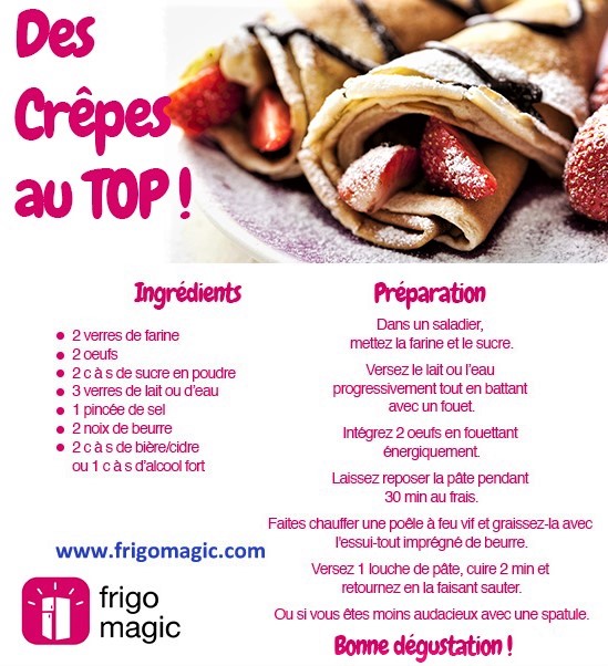 TUTOS recettes pâtes à crêpes