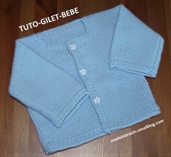 Tutoriels tricoter une veste pour Bébé : 4 tutos