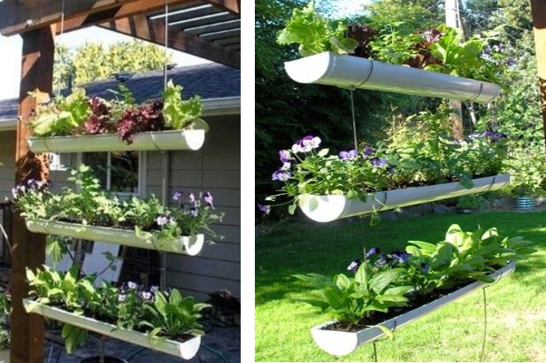 Suspensions originales au jardin