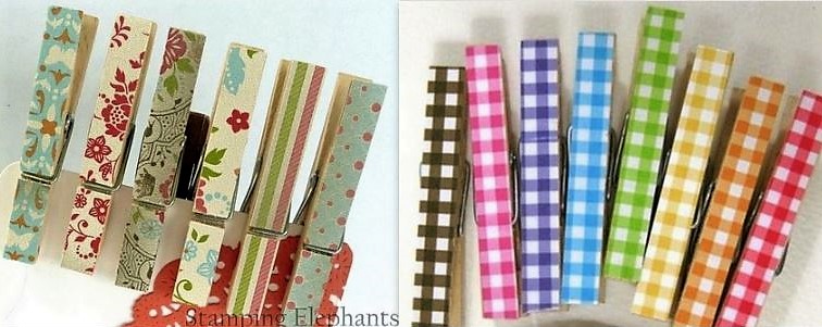 Recycler des pinces à linge en bois !