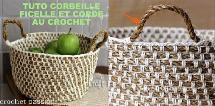 Idées créations au crochet, corde, ficelle, laine Idées créations au crochet, corde, ficelle, laine