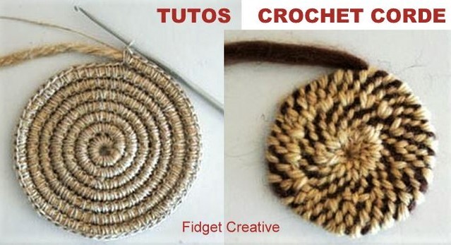 Idées créations au crochet, corde, ficelle, laine