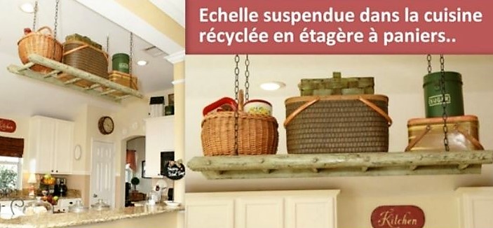 Idées récup et recyclage échelle en bois