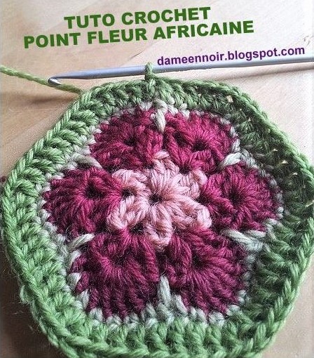 TUTORIELS Crochet : Faire une fleur africaine