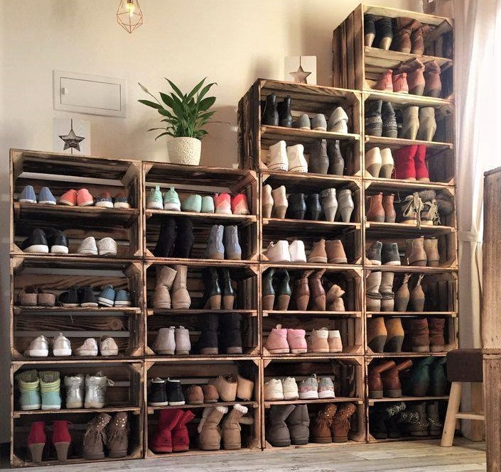Rangements casiers caisses bois