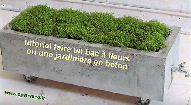 Faire des pots de fleurs en ciment les tutos Faire des pots de fleurs en ciment les tutos