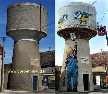 Des châteaux d'eau superbement décorés Des châteaux d'eau superbement décorés