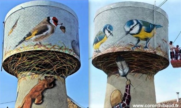 Des châteaux d'eau superbement décorés