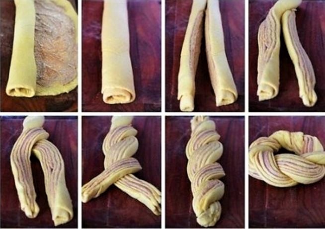 Couronne tressée à la cannelle Couronne tressée à la cannelle