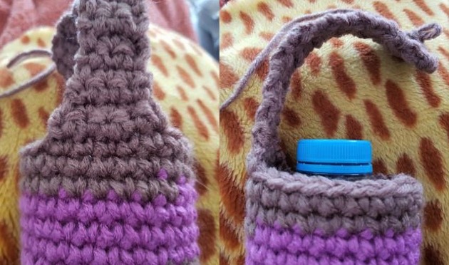 Tutoriel housse bouteille au crochet pour petite bouteille Tutoriel housse bouteille au crochet pour petite bouteille