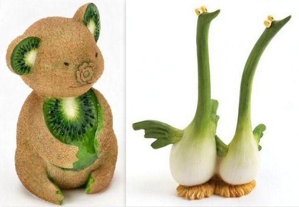 Fruits et légumes originaux formes "animaux"