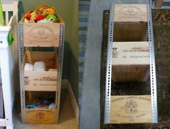 Idées recyclages caisses de vin