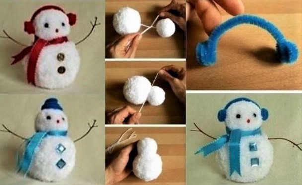 7 tutos de Noël récup et recyclage pour faire : sapin, pompons, flocons et anges de Noël.