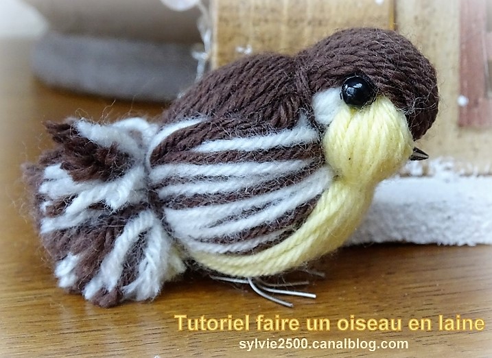 Tutoriel faire un oiseau en laine